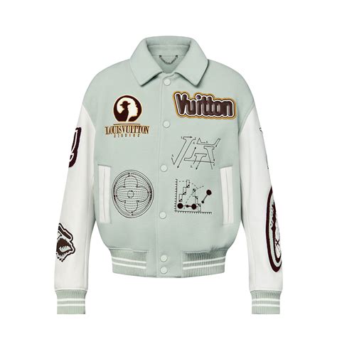 Les collections de Louis Vuitton : Blouson varsity en cuir.